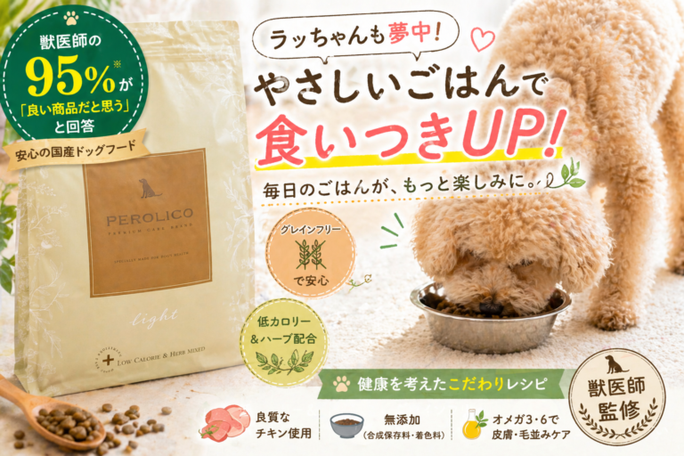 【ペロリコ口コミ】9歳シニアトイプードルが試した！低カロリードッグフードの正直レポート🐾